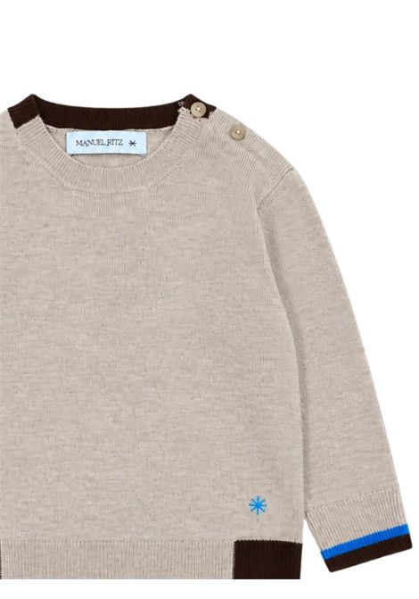 Maglia neonato in misto lana Manuel Ritz | 4437BEIGE